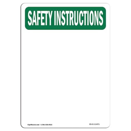 Signmission OSHA INSTRUCTIONS Sign, Code Of Mine Signals 1 Bell Hoist, 18in X 12in Decal, 12" W, 18" L, Portrait OS-SI-D-1218-V-11471